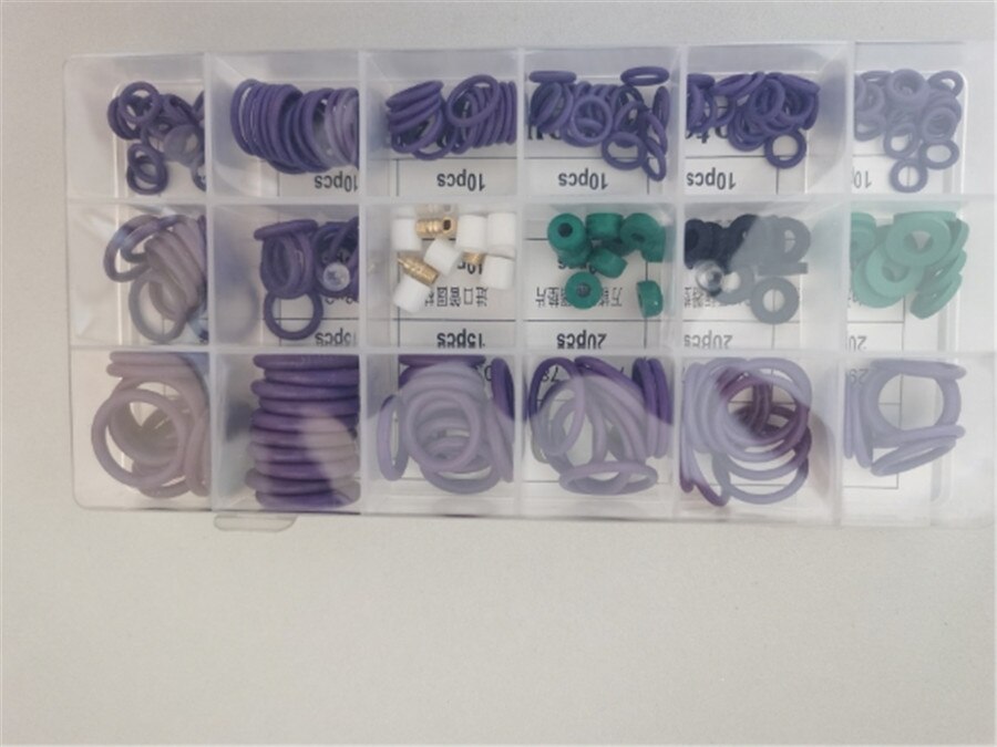 225 pcs /box Car Air Conditioner R22/ R134a Repair Compressor Seal O- ring Gasket Kit