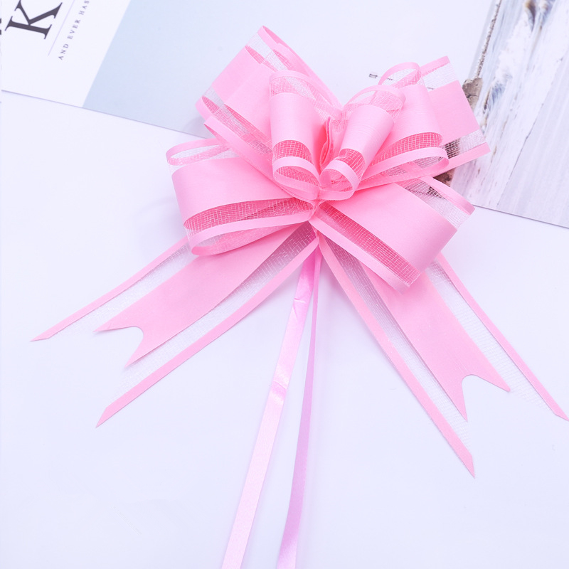 Cinta blanca para coche de boda, lazos para tirar, envoltura de , decoración para coche de boda, suministros para de cumpleaños, sillas, decoración del hogar DIY, 10/20 piezas: L / Amarillo fluorescente