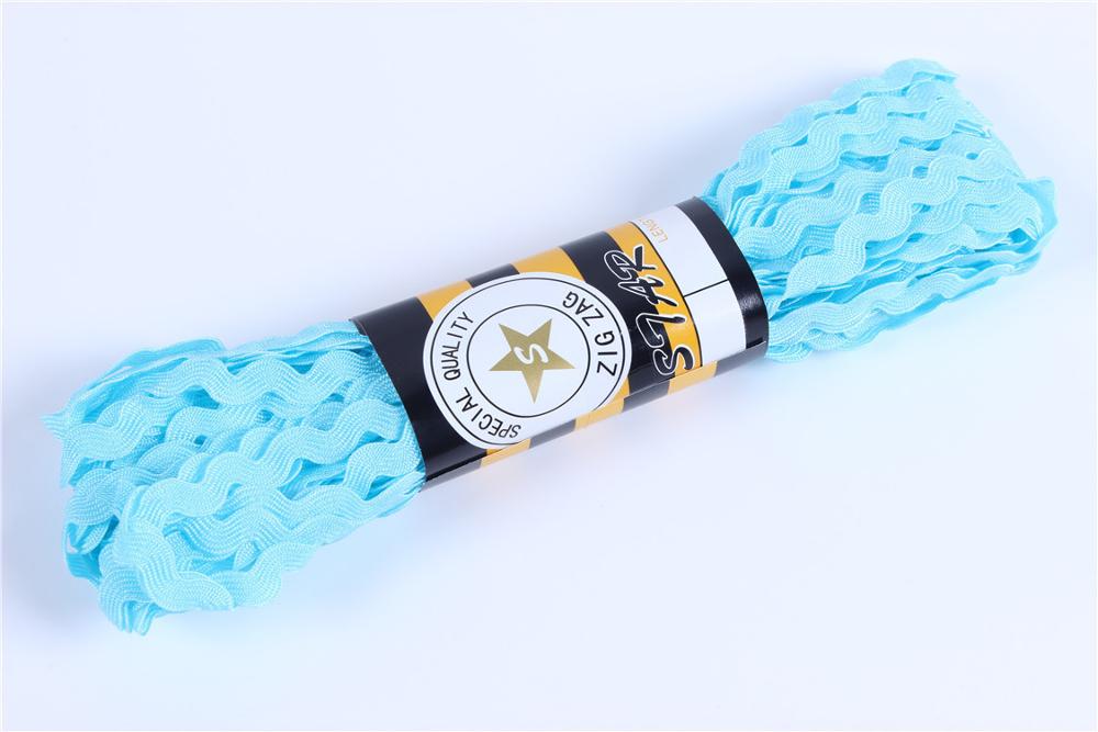 15yard/lot S Shaped Curve Wavy Lace Trim Ribbon Handmade Hat Curtain Pillow DIY Sewing Crafts Wedding Party Decorations: Light Blue 15Y