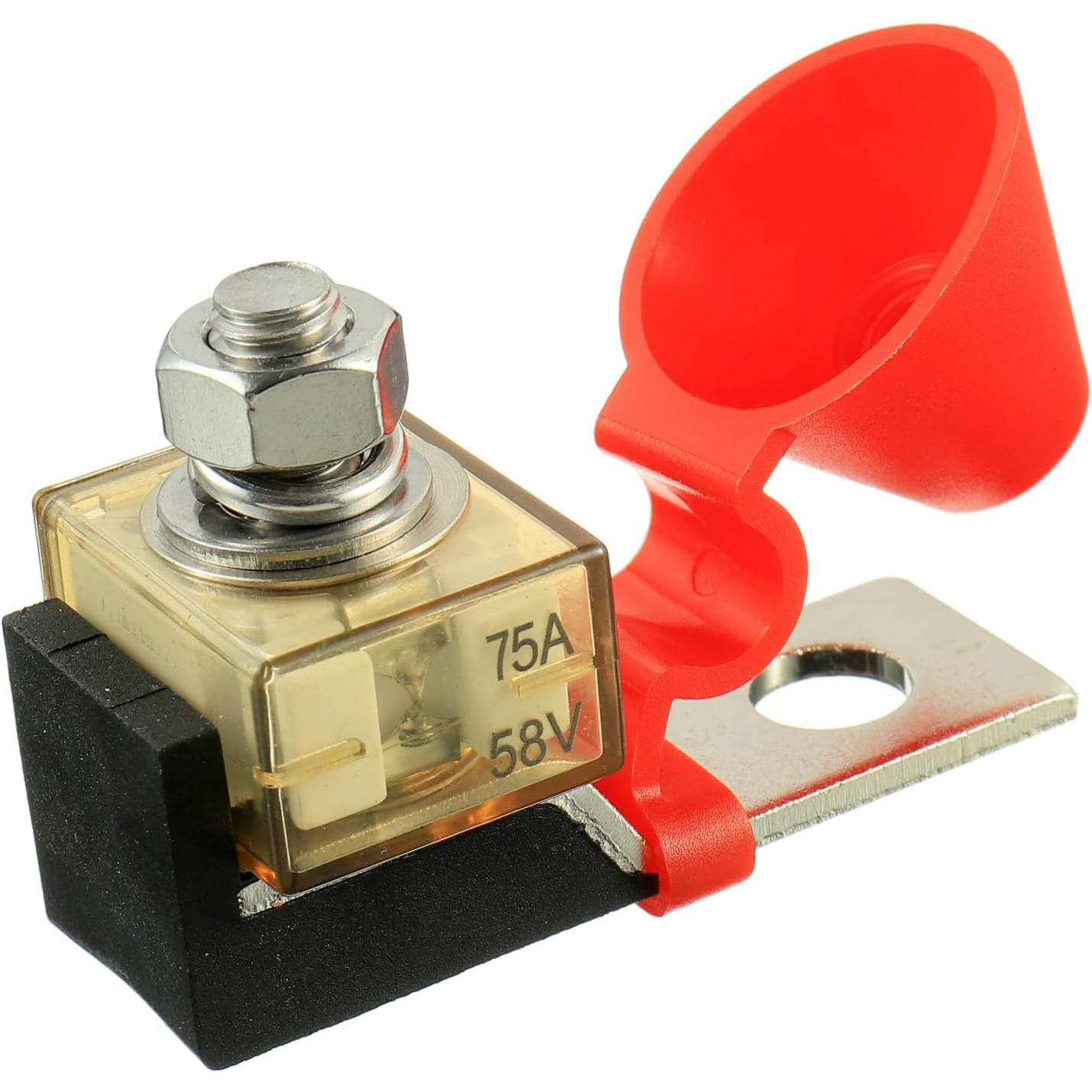 Bloque de fusibles de terminal MRBF 50A, fusible de batería nominal marino 58V DC Max IP66 circuito de protección impermeable de pilas de carga RV Car