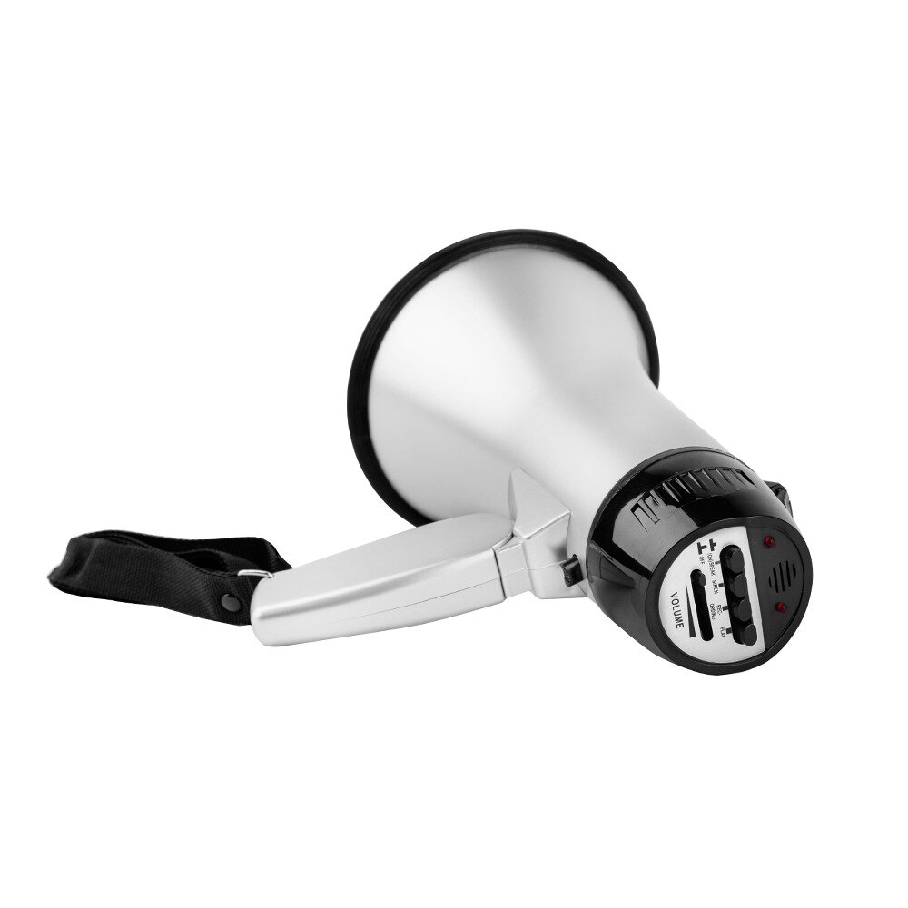 Bærbar hånd 25 watt bullhorn megafon med sirene lithium batteri højttaler optagelse horn tour guide højttalere: Default Title