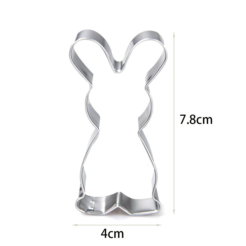 Cutting Rabbit Mold Home Bakeware Eco-friendly Cookie Cutter Cute Reusable Baking Gadget Cake Tool Stainless Steel Kitchen