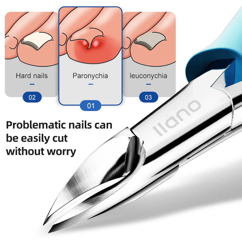 LLANO Nail Clippers Pliers Toenail Cutter Pedicure Manicure Tools Foot Care Ingrown Paronychia Correction Tool Sets