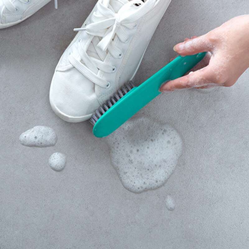 Skobørste plastik hængekolv børstehåndtag bærbar vaskebørste husholdningsrengørings tilbehør skopleje børste værktøj