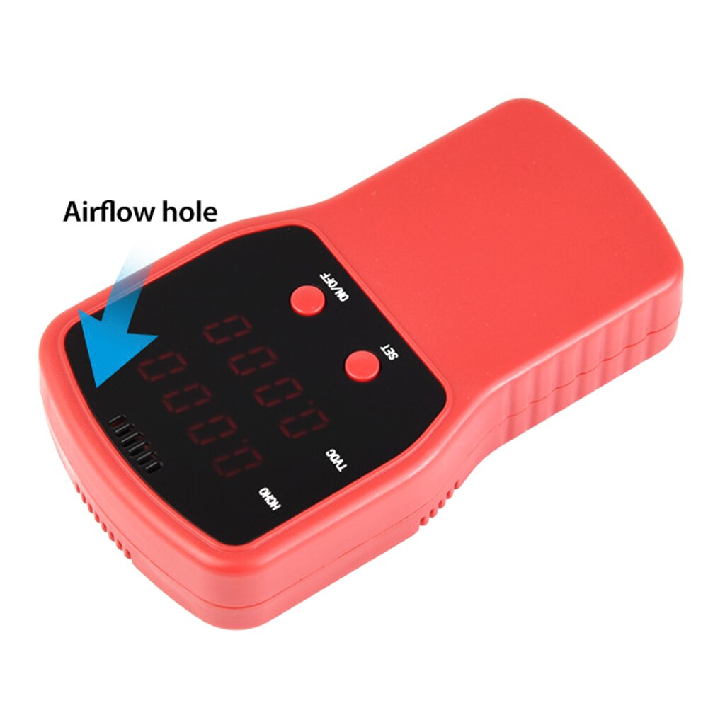 Bærbar led skærm tvok selvtest formaldehyd detektor praktisk formaldehyd måleinstrument detektorer