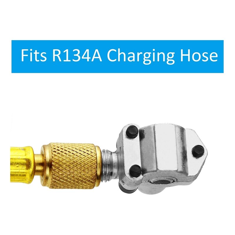Manguera de carga de refrigerante de aire acondicionado R134A con calibre R12 Ro R134A adaptador rápido y válvula BPV31