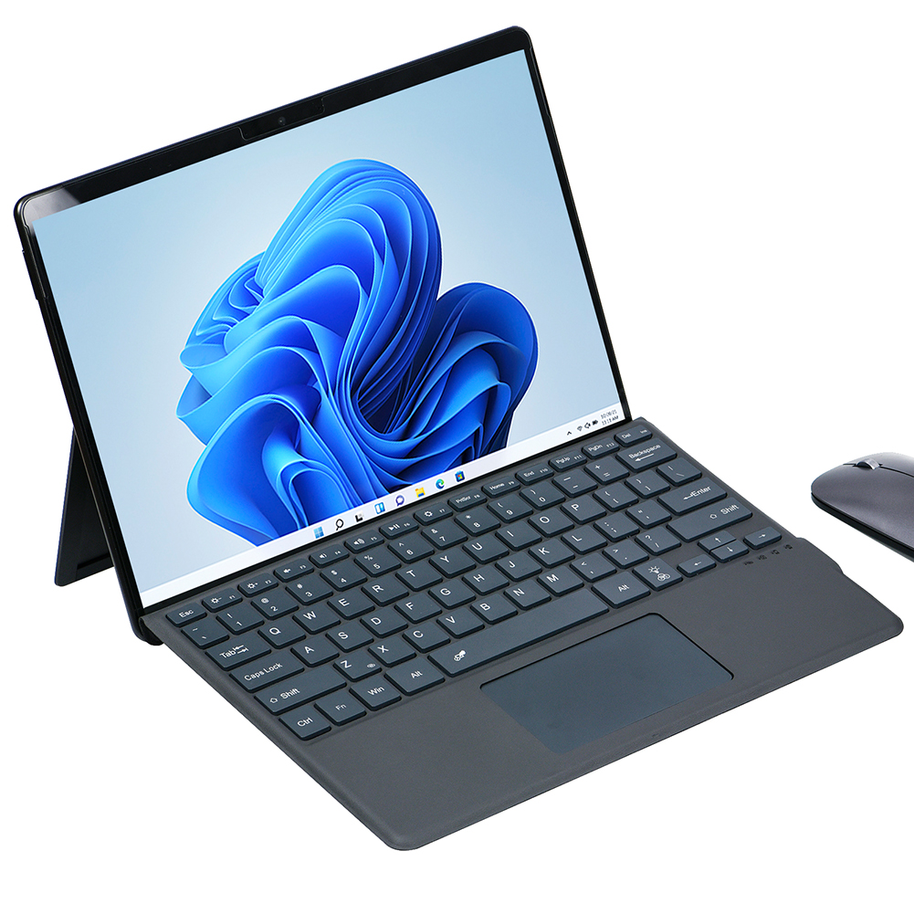 Magnetisch toetsenbord voor Surface Pro 11/10/9/8/X Slank Bluetooth draadloos toetsenbord met touchpad, pensleuf, achtergrondverlichting, Type C Charge