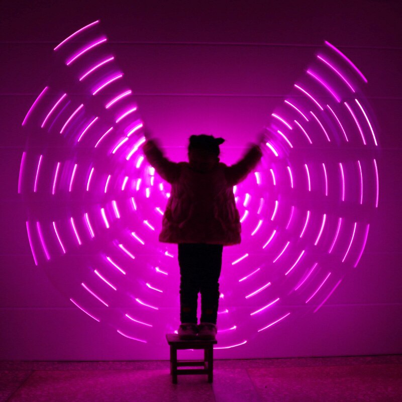 Alas de Isis con luz LED para niños, Alas de LED para danza del vientre, grados, puesta en escena egipcia, recién llegado, 360