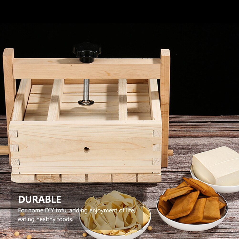 Diy hemlagad tofu pressmaskin mögel sojabönkök kök matlagningsverktyg trä tofu mögel kök hemgjorda verktyg
