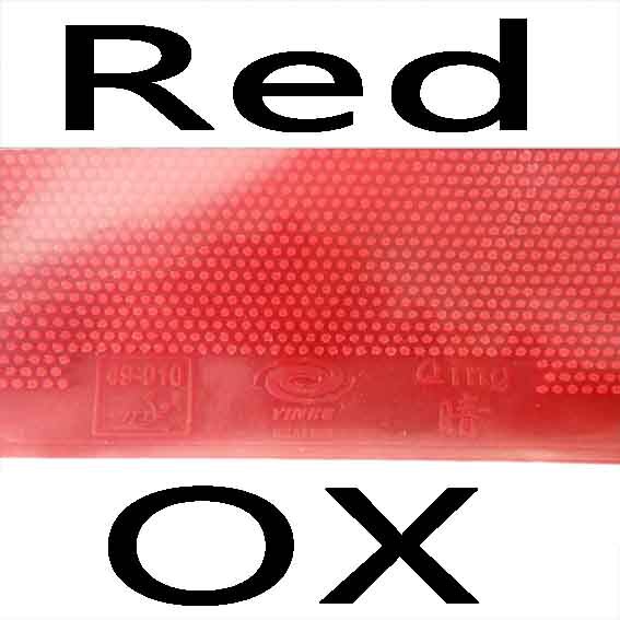 Original Yinhe Milky Way Galaxy Qing long pips-out table tennis pingpong top sheet (rubber without sponge): red OX