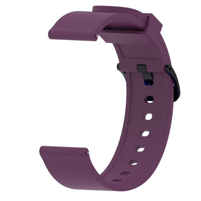 Silicone Sport Polsband voor xiaomi Huami amazfit Bip Smart Horloge Band 20mm Vervanging Band Armband Smart Accessoires: Purple