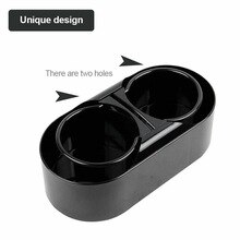 Portabicchieri pieghevole regolabile per barca marino macchina RV camion SUV furgone plastica colore nero