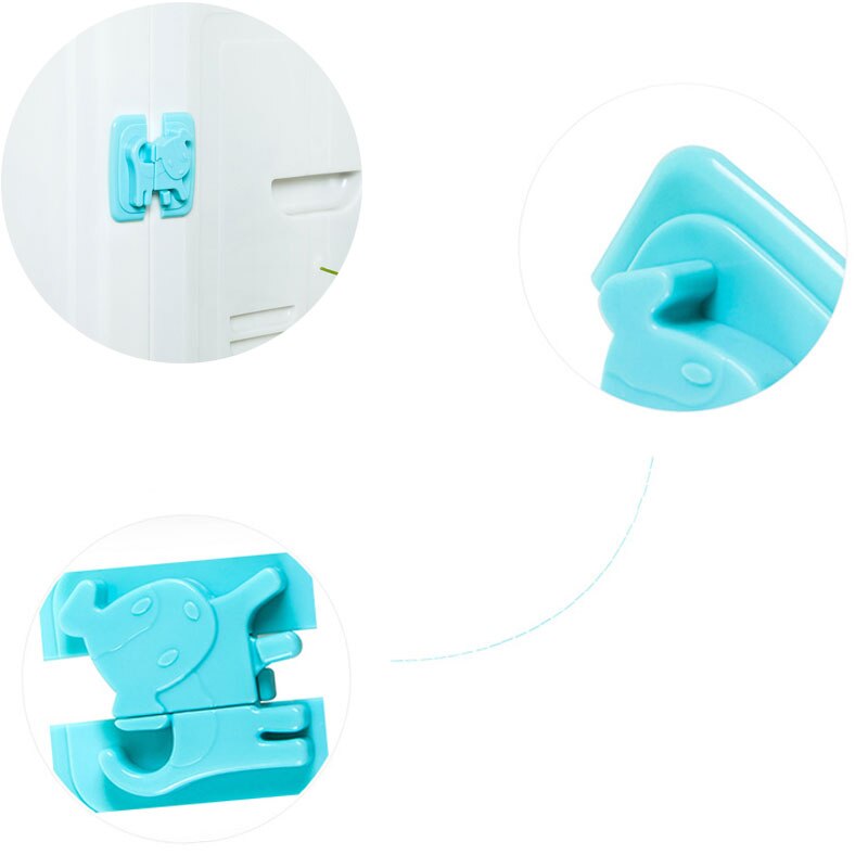 Verrou de sécurité en forme de chiot de dessin animé, 1 pièce, pour porte de réfrigérateur, Protection bébé contre les enfants, verrou de sécurité, cadenas