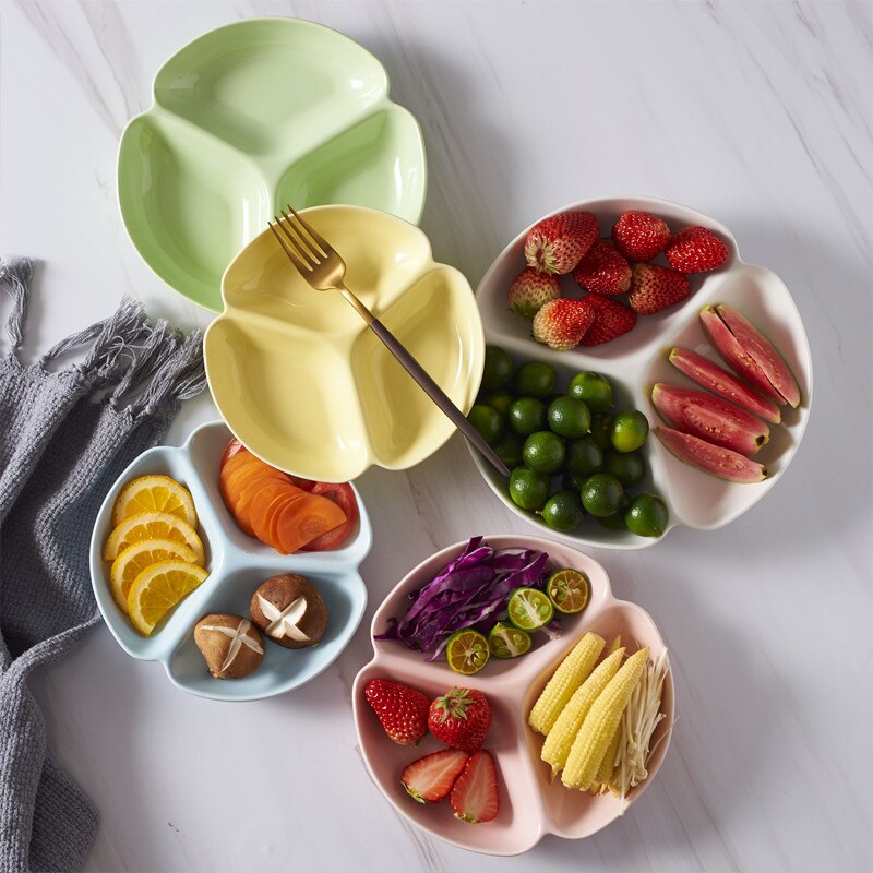 Japanese Ceramic Salad Plate Matte Porcelain Breakfast Dinner Plate Snack Dishes Household Dessert Cake Tray Tableware