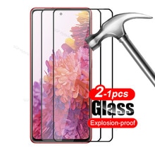 1-2PCS Tempered Glass Case for Samsung Galaxy S20 FE 5G Full Cover Sumsung Sansung S20 FE S20FE Protective Film