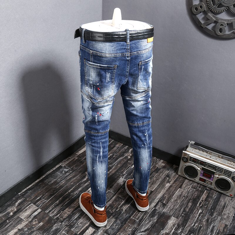 Jeans Slim Fit Elasticizzati da A Jeans Media Uomo Vita Dritti