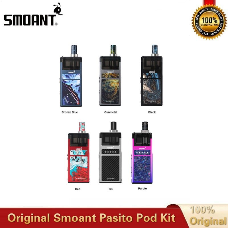 在庫オリジナル Smoant Pasito Pod キット 25 ワット 1100mAh Mod 3 ミリリットル空のカートリッジメッシュ 0.6ohm/Ni80 1.4ohm コイル気化器 VS オリオン