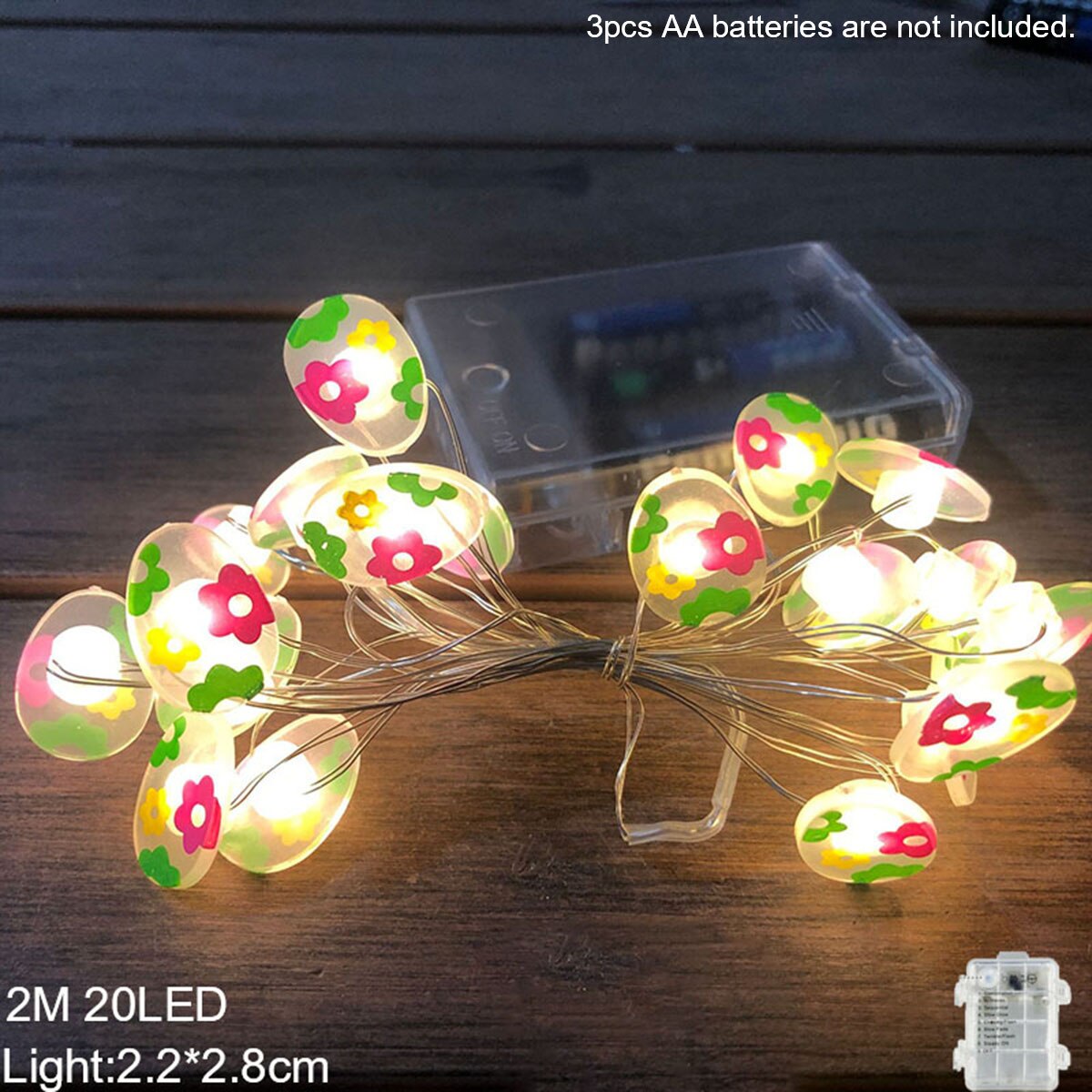 Easter LED Bunny String Lights Easter Decoration For Home Carrot Rabbit Fairy Light Supplies Happy Easter Party Favor: 06