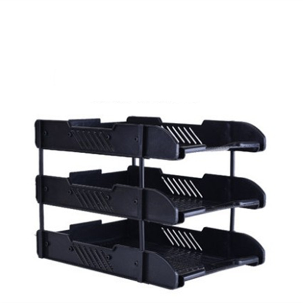 3 Layers Document File Tray Holders Desk Set Book Holder Bookend Organizer A4 Office School Supplies Desk Accessories