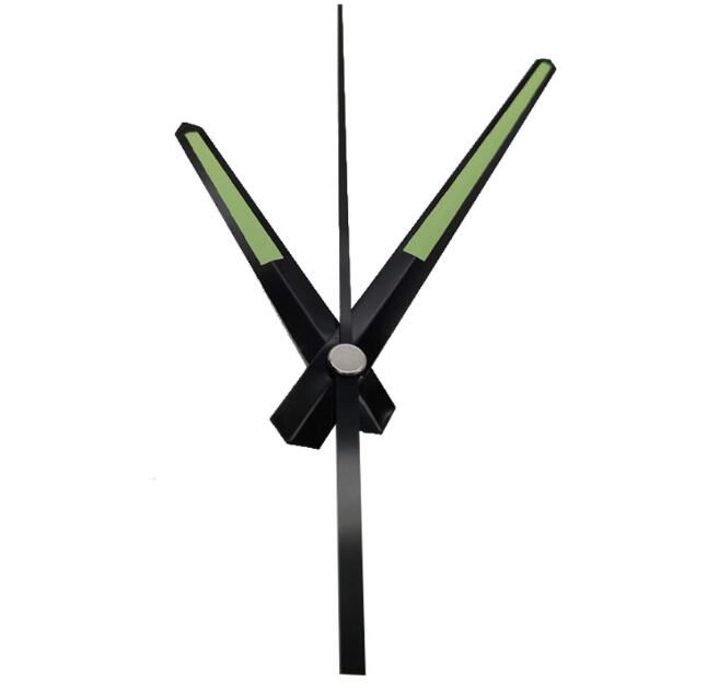 50 stücke welle 6mm DIY Uhr Mechanismus Bausatz Für Uhr Teile Fluoreszierende grün Hand Wanduhr Quarz uhr Bewegung