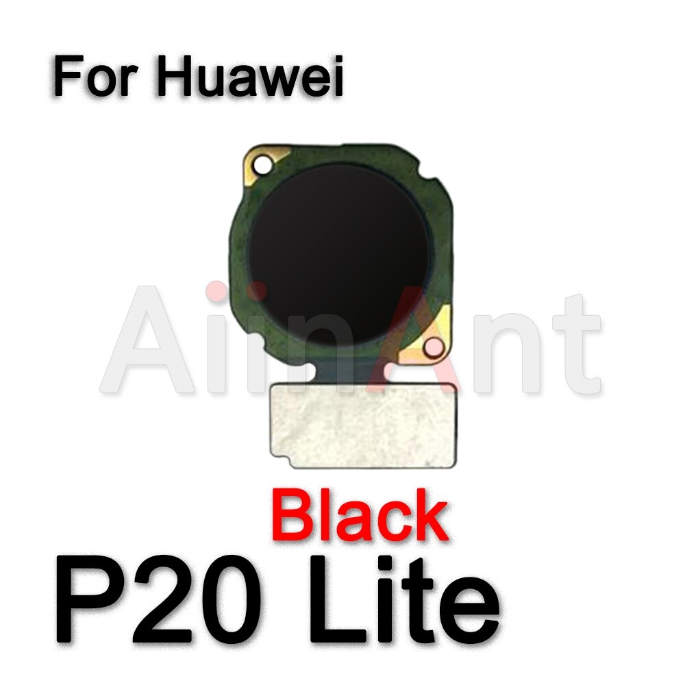 Câble flexible Original de capteur d'empreinte digitale de clé de bouton arrière à la maison pour Huawei P 10 20 30 P10 P20 P30 Lite: P20 Lite Black