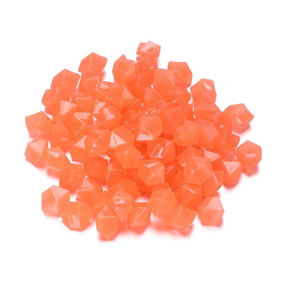 Pierre de résine lumineuse en forme irrégulière 14mm, 300 pièces/paquet, pierres colorées de décoration pour jardin et aquarium: Color  9