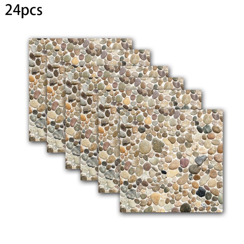 24pcs / set Ceramic Tile is Stuck Wall Stickers Self Adhesive DIY AF052: H