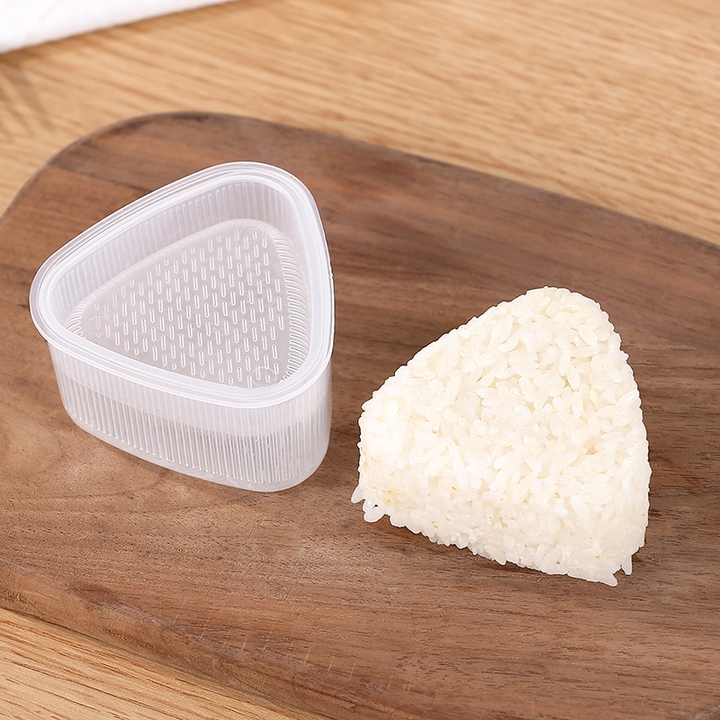 1Pcs DIY Handmade Sushi Rice Ball Mould Triangle Kitchen Tool PP Cartoon Shape Transparent Sushi Rice Ball Food Press Maker