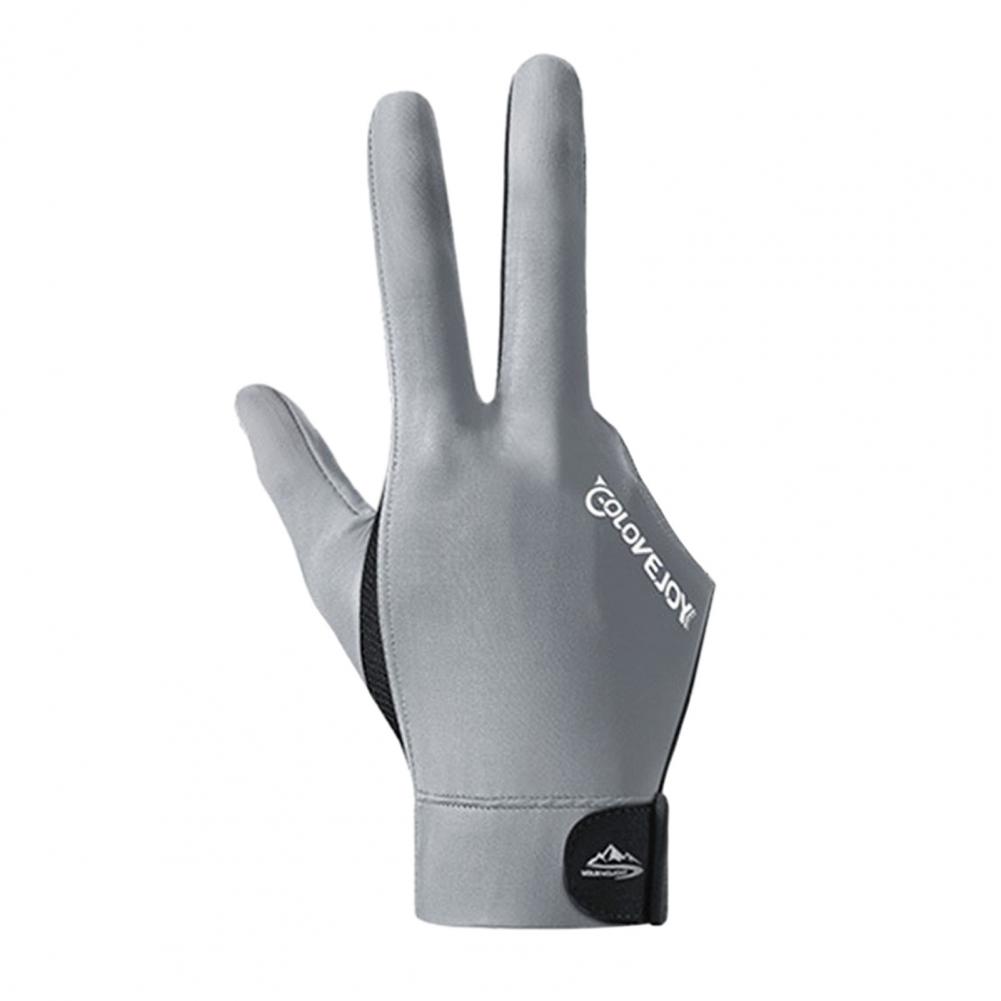 3 Fingers Billiards Gloves Enhanced Grip Left Right Hand Table Tennis Gloves Anti-slip Breathable Snooker Gloves: XXL / Red