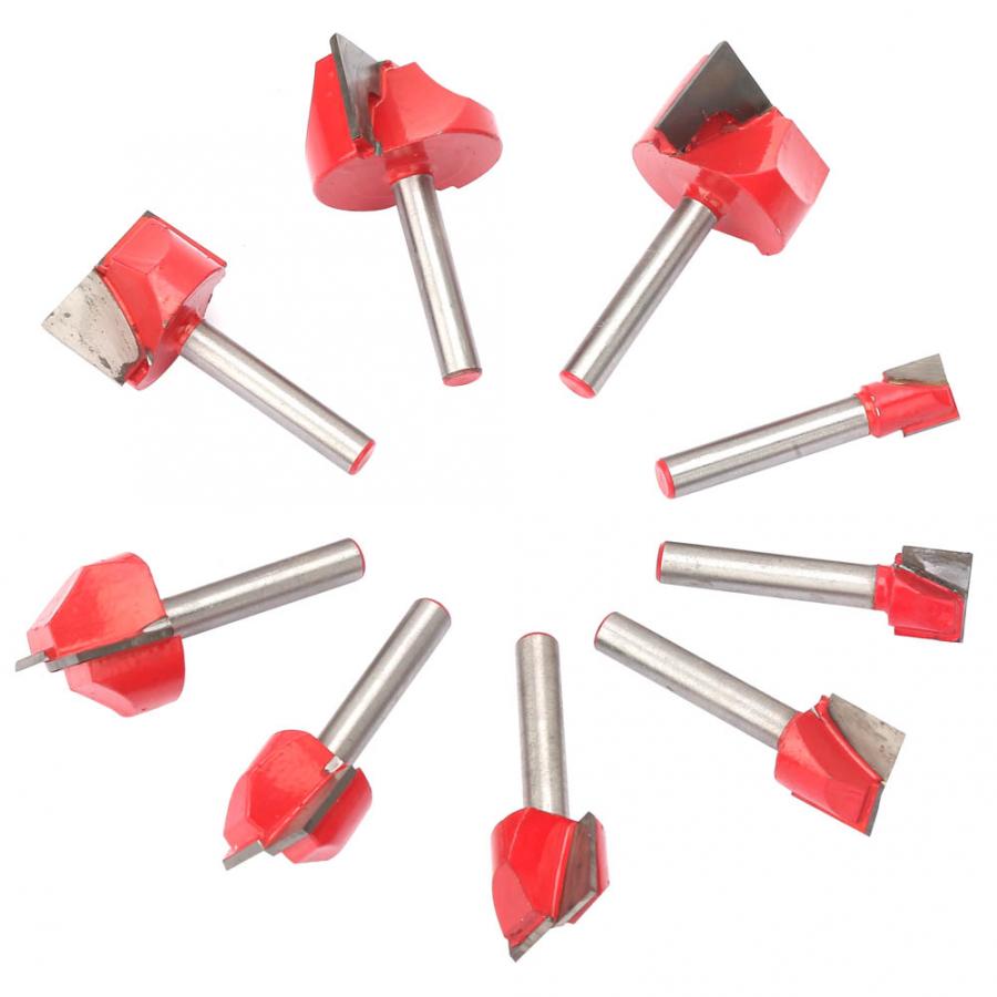 9Pcs 10-32mm High Accuracy 6 Shank Woodworking Eng... – Vicedeal