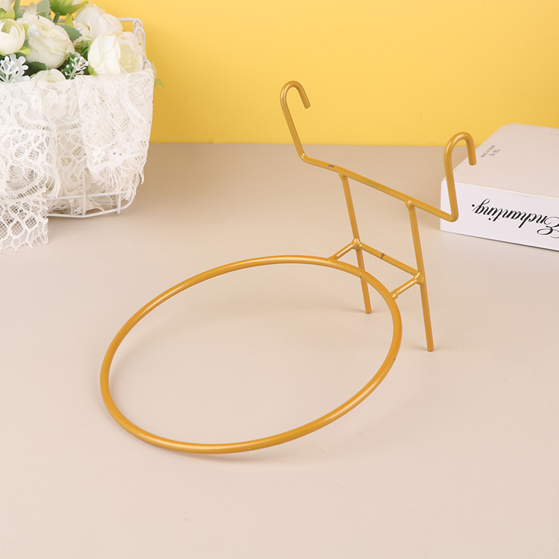 Macetas colgantes de barandilla, soporte para macetas, soporte para macetas, estante de hierro, cesta para balcón, contenedor de estante, 1 unidad: Amarillo claro