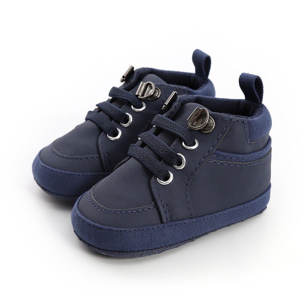 Enfant en bas âge bébé garçon fille chaussures en cuir enfants semelle souple chaussures de berceau: C / 13-18 mois