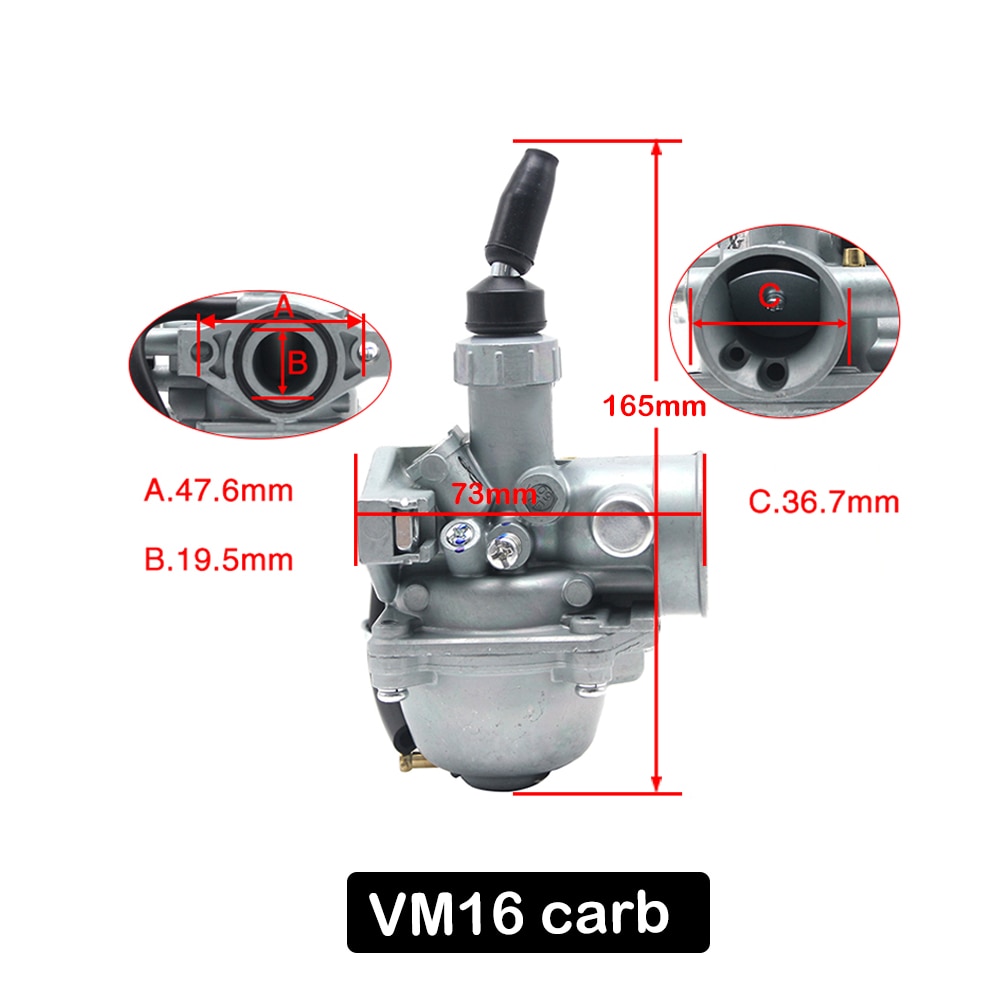 Carburador Mikuni ZSDTRP VM16 20 22 26 28 30mm T125 de 19mm 28mm 30mm 32mm para Dirt Pit Bike 110-250CC ATV, motocicleta tipo Quad