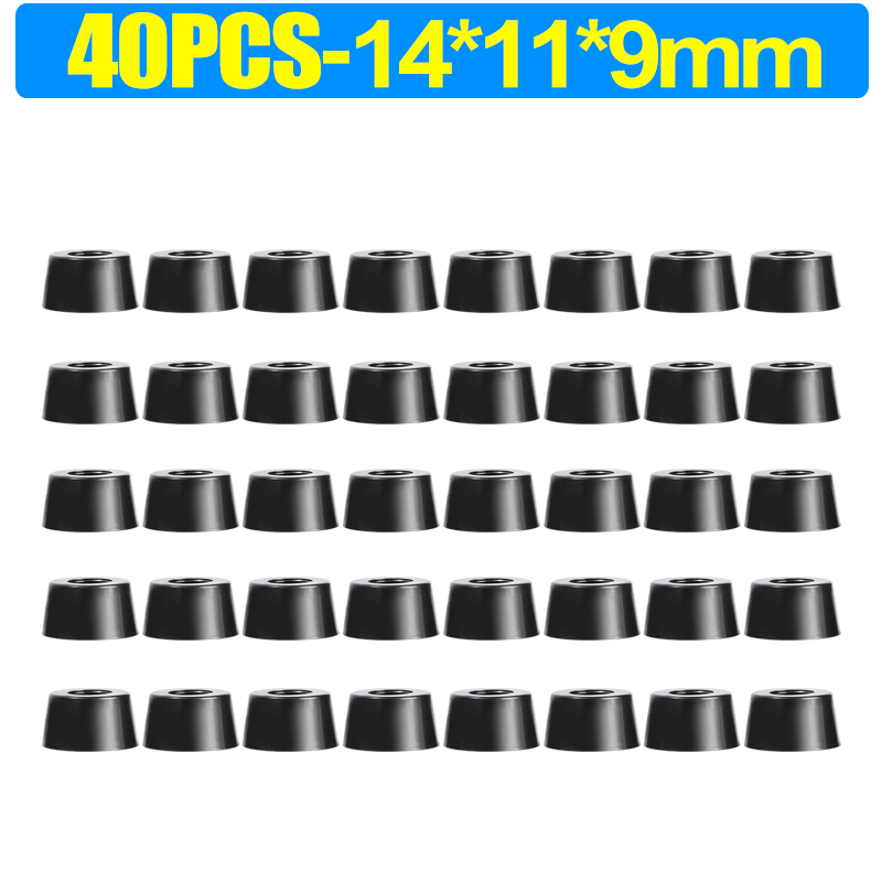 Almohadillas de goma protectores de suelo, tabla de cortar antideslizante, junta de parachoques para muebles, cubierta de pata de silla y mesa, alfombrilla de Hardware para muebles, 8/80 Uds.: Naranja