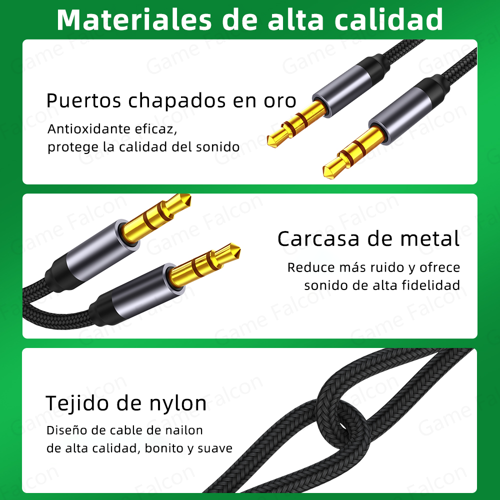 3.5mm Jack Aux Cable to 3.5 mm Male to Male Audio Cable Nylon Woven Audio Cable For Phone Computer Headset Speaker Car stereo