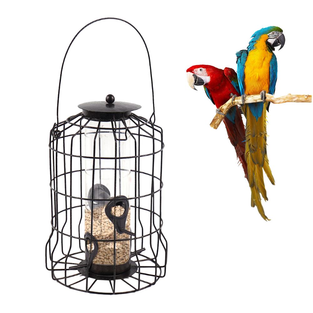 View of Bird Feeder Large Outdoor Iron Cage Wild Bird Feed... – Vicedeal