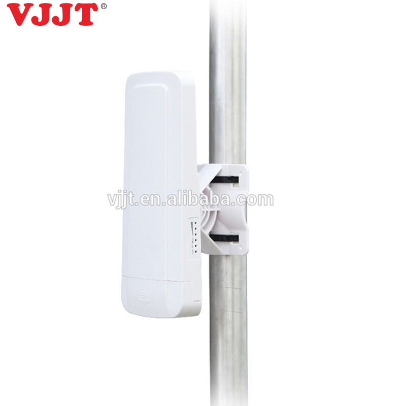 VJJT 5Ghz high gain 16dbi antenna 2x100 Ethernet port 27dBm Tx power AR9344 chip IEEE 802.11 a/n outdoor wireless Bridge for 5KM