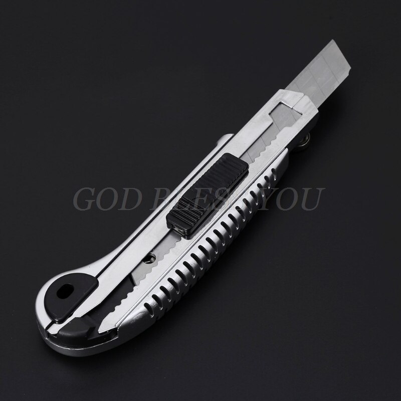 Stainless Steel Cutter Wall Paper Cutting Utility Knife Cutter Razor Blade Retractable Paper Cutter School Supplies