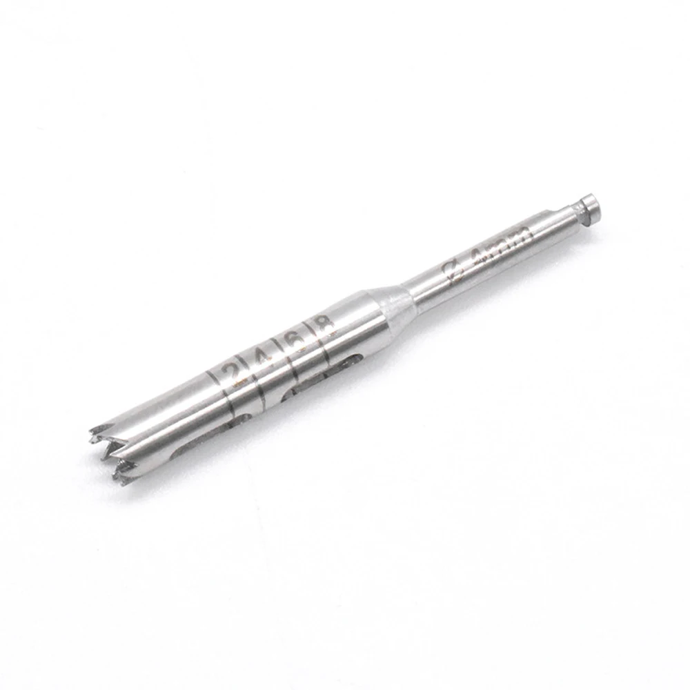 Foret à trépan osseux pour Implant dentaire, fraise en acier inoxydable, outils de plantation de dentisterie, accessoires d'instruments pour dentistes, 1 pièces: Rouge