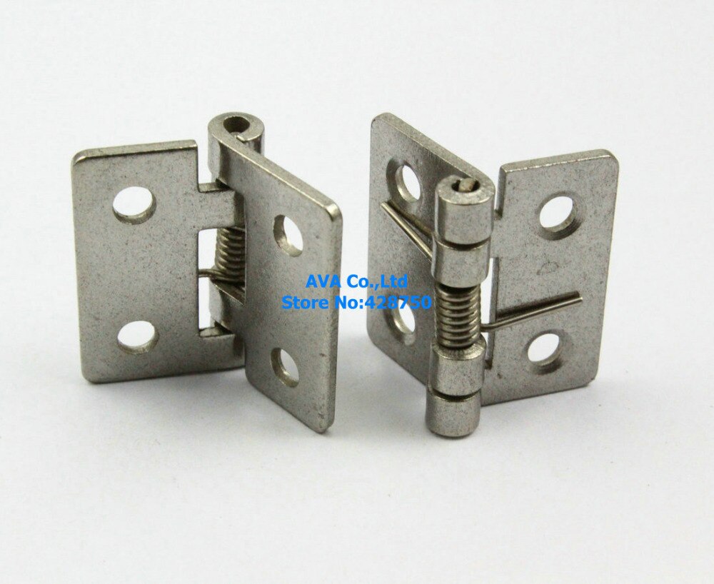 10 Pieces Steel Small Automatic Closed Jewelry Box Hinge Spring Loaded Hinge 24mm