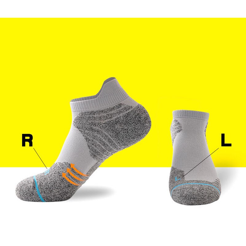 Heren hardloopsokken katoenen compressie fietssokken elite hardloopsokken basketbal fietssokken lage hardloopsokken