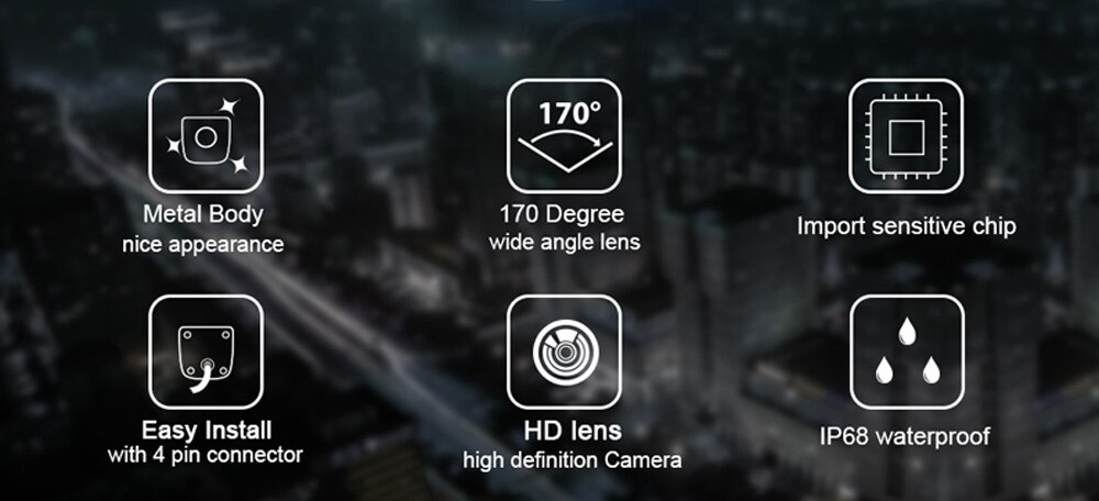 Car Intelligent Moving Guide Parking Line Rear View Reverse Backup Tracks Camera For Android DVD Monitor