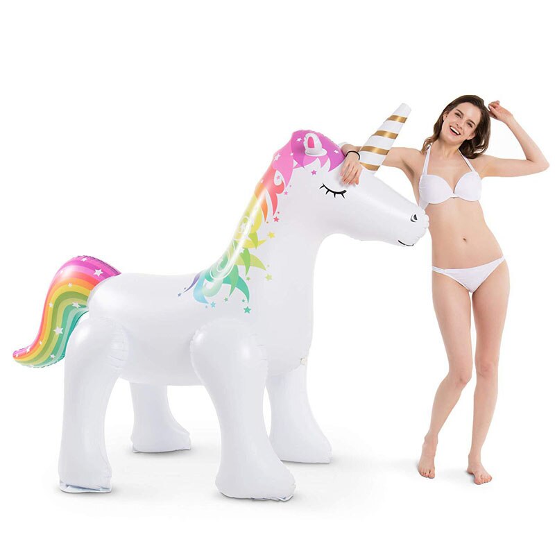 Summer Home PVC Animal Sprinkle Water Park Inflatable Elephant Outdoor Beach Toy Children Play Water Unicorn Spray Water Toys