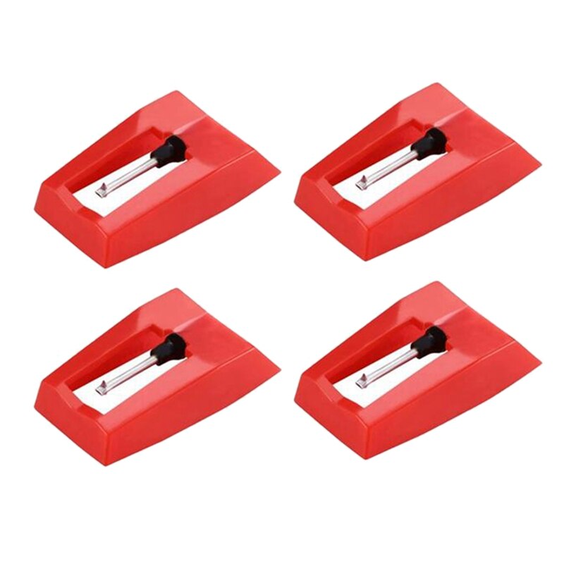 4 Pcs Platenspeler Naald Draaitafel Diamond Vervanging Stylus Naalden Voor Vinyl Platenspeler: Default Title