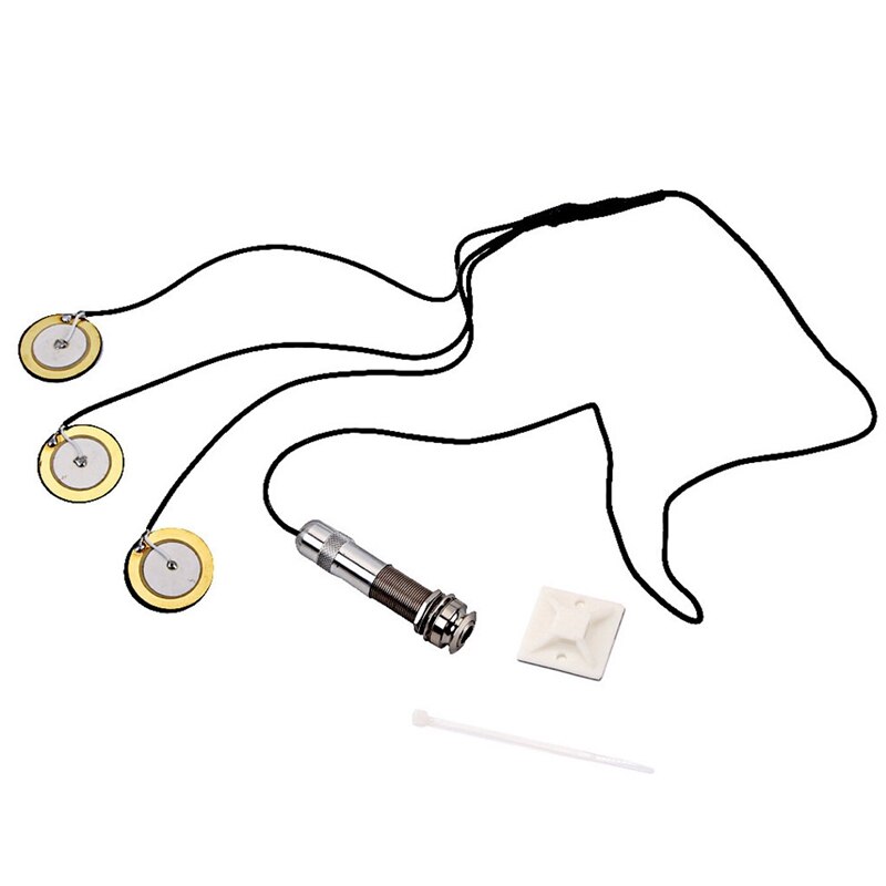 3 in 1 Guitar Pickup for Acoustic Wooden Guitar Ukulele Mandolin Violin Guitar Parts Accessories