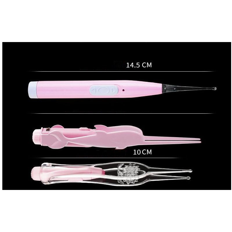 3 stuk Baby Care Set Oplaadbare Licht Oor Lepel Kind Oor Lepel Gesp Baby Oor Artefact Met Licht Zachte Hoofd oor Pincet