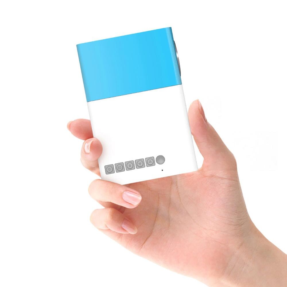 UK Plug Blue YG300 Home Mini Mini Projector LED Entertainment Portable 1080 HD Projector