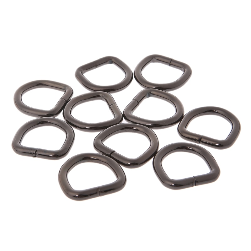 10 Pcs 2 Cm Metalen Riem Riem Web D Ring Zakken Gesp Sluiting Handtas Lederen Tas Purse Bag Accessoires