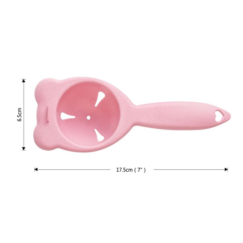 QueenTime separador de yema y clara de huevo Filtro de huevos de paja de trigo huevo de dibujos animados Extractor blanco accesorios de cocina bonitos Gadgets de cocina