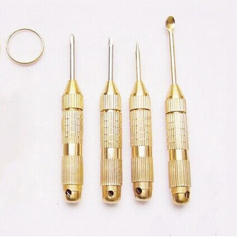 4in1 Multi Tool Set Cross Screwdriver Toothpick Ear Pick Pin Key Chain